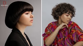 SASSOON DEMETRIUS | Стрижка Сессон на короткие волосы | Женская стрижка на кудрявые вьющиеся волосы