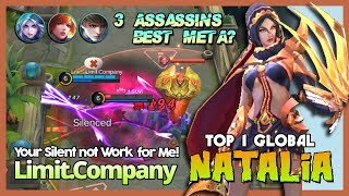 Try Counter 3 Assassins Helcurt? Limit.Company Top 1 Global Natalia ~ Mobile Legends