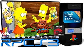 RPCS3 0.0.6 [PS3 Emulator] - The Simpsons Game [Gameplay] Xeon E5-2650v2 #4