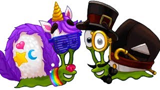 УЛИТКА БОБ 3 - Единорог и Джентльмен #13 Новогодняя Snail Bob с Кидом. Мультик игра на пурумчата