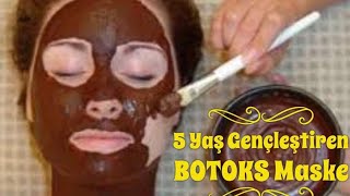 5 YAŞ GENÇLEŞTİREN KIRIŞIK GİDERİCİ MASKE -DOĞAL BOTOKS-Güzellik Bakım
