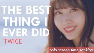 TWICE - The Best Thing I Ever Did (올해 제일 잘한 일) | Focus/Solo Screen-Time Ranking