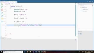 Introdução à programação - Portugol Studio - Univali - Aula 1