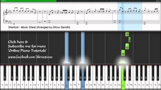 BBC - Sherlock Theme Soundtrack (Tutorial + MusicSheet + MIDI) -- Dhruv Gandhi