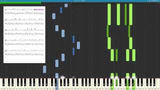 Крылатые Качели ( переложение для пианино, synthesia )