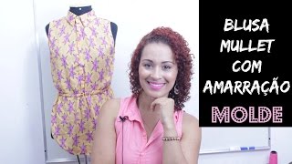 Blusa Mullet Com Cadarço - MODELAGEM