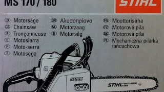 Обзор бензопилы Stihl MS 180(Штиль)