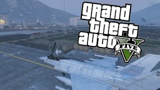 КАК УГНАТЬ ИСТРЕБИТЕЛЬ С ВОЕННОЙ БАЗЫ В GTA 5 - Гайд По Угону ИСТРЕБИТЕЛЯ