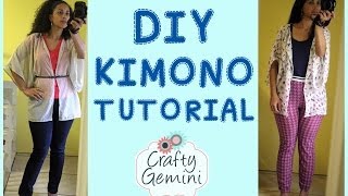 DIY Kimono Tutorial - Sewing Chiffon