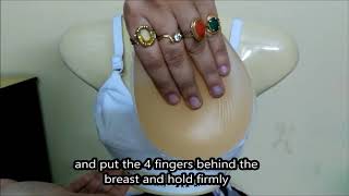 How to wear a silicone breast in mastectomy pocket bra