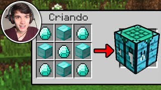 COMO FAZER A CRAFTING TABLE DE DIAMANTE NO MINECRAFT ! (ITEM SECRETO)