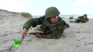 Морпехи Балтийского флота провели масштабные учения в Калининградской области