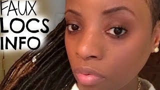 FAUX LOCS INFO | SHAVED SIDES EDITION