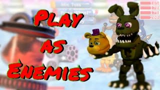 PLAY AS ENEMIES!? FNAF WORLD SIMULATOR