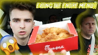 ORDERING the ENTIRE CHICK-FIL-A MENU!!! (FT. Brian Barczyk)(Almost)