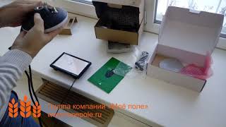 Распаковка Навигатора Агроглобал (Agroglobal). Поиск спутников.