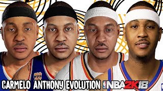 Carmelo Anthony Evolution - Face Comparison (NBA 2K4 - NBA 2K18)