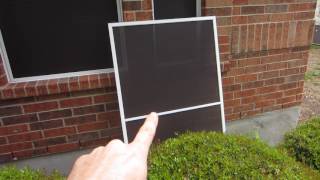 Resolving rattling sound from large solar window screens