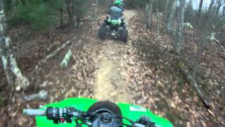 KFX 450r KFX 700 700xx trail riding go pro