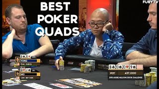 TOP 3 POKER QUADS HANDS OF ALL TIME!