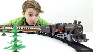 Большой поезд и железная дорога. ИгроБой Даня