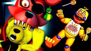 FNAF 3D СБЕЖАЛ ОТ РОКСТАР АНИМАТРОНИКОВ !!? РОКСТАР ФОКСИ и ЧИКА из ФНАФ АТАКУЮТ !!!