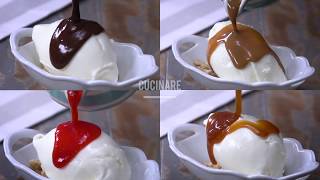 Aprendé a preparar 4 tipos de "Salsas para helados"