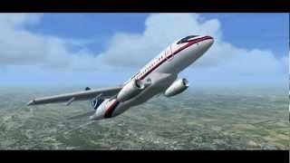 Sukhoi Superjet 100 crash simulation Mount Salak Indonesia, FSX Simulator