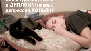 КАК сдать ГОСЫ и ДИПЛОМ?\\нервы, депрессия, коньяк?