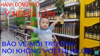 Bảo Vệ Môi Trường-Nói Không Với Túi Nilong-Trứng Ngải Cứu-Nấu Ăn Cùng Mẹ♥♥kenken TV Quang Thanh♥♥