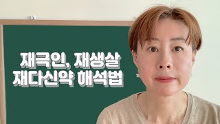 재극인 재생살 재다신약 해석법-216강