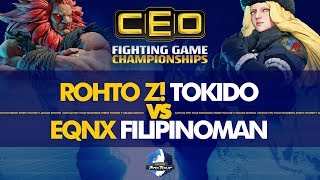ROHTO Z! Tokido (Akuma) vs EQNX Filipinoman (Kolin/Menat) - CEO 2019 Day 1 Pools - CPT 2019