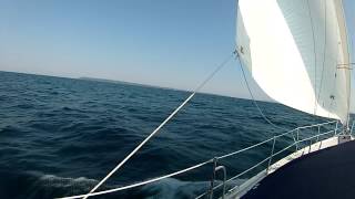 Sailing to South Manitou,  Lake Michigan 2012   PART 1