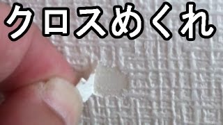 クロス（壁紙）めくれ破れ　補修方法