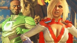 Injustice 2: Power Girl Vs John Stewart Gameplay First Look! Injustice 2 "Powergirl" "John Stewart"