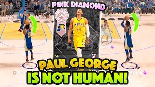 PINK DIAMOND PAUL GEORGE IS NOT HUMAN!!!! DROPS 50 POINTS AND DOESNT MISS!! NBA 2K18