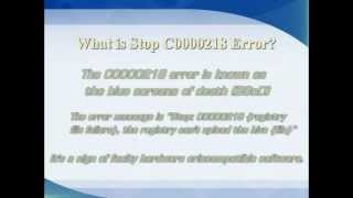 Windows Stop Error C0000218 {Registry File Failure} Fix