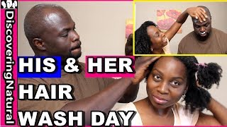 Natural Hair Wash Day with Husband | Product Review