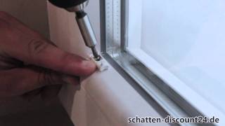Plissee VS2 Aufmaß und Montage in der Fensterfalz