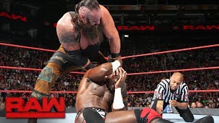Apollo Crews vs. Braun Strowman: Raw, July 3, 2017