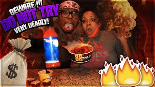 BLAZIN BUFFALO WILD WINGS CHALLENGE! CAROLINA REAPER! DEADLY☠️☠️