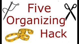 Five Cheap And Easy Organizing Hacks For Your Craft Room (sewing room)