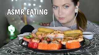 АСМР Итинг Суши Большой запечённый сет I eating show ASMR