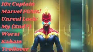 10x Captain Marvel FGMs! Unreal Luck: My (2nd?) Worst Kabam Trollover - Marvel Contest of Champions