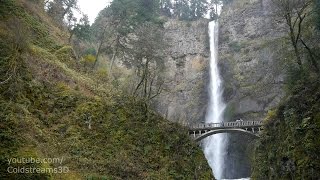 Breathtaking Multnomah Falls in VR 3D SBS 4K Ultra HD Google Cardboard