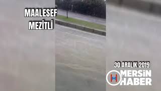 Mezitli'yi Sel bastı