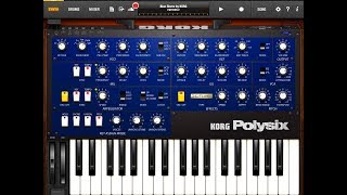 KORG iPolysix - Surfing ALL The Presets - Great Synth - Demo for the iPad