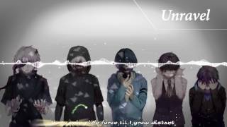 [Nightcore] [Lyric] [Tokyo ghoul] Unravel - Tooru Kitajima (Female version)