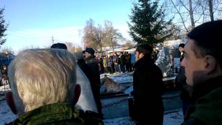 Захоронение неизвестного солдата в селе Меженики  Стародубского района Брянской области