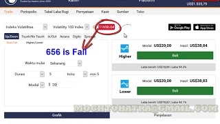 binary.com, profit $1000 in 1 minute, Rise Fall Strategy